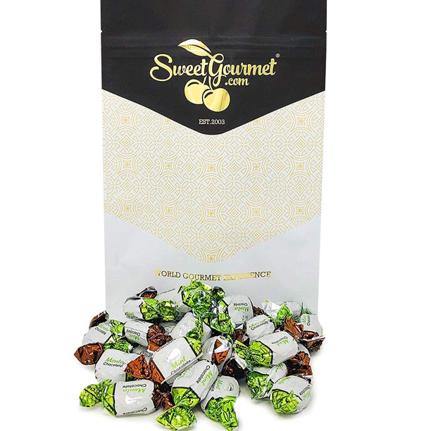 SweetGourmet Chocolate Filled Mints Premium Hard Candies Arcor Bulk