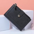 thumbnail image 4 of Card Holder Pouch Women Purse Versatile Women‘s Purse with Button Closure Solid Color Card Holder Wallet Portable Changes, 4 of 5