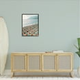 thumbnail image 2 of Stupell Beach Umbrellas Coastal Vacation Landscape Photography Black Framed Art Print Wall Art, 2 of 8