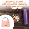 thumbnail image 3 of Advancent Bolsa de almacenamiento para almuerzo de Camping, organizador térmico portátil, bolso de mano, caja de organización, bolsa para Kits de desorden para acampar Melon rojo Pequeña, 3 of 6