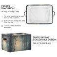thumbnail image 2 of Yayeee 2 Pack Canvas Storage Basket with Handles for Shelves Fabric Bins Closet Organizer, Retro Forest, 2 of 8