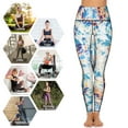 2024 Lavender Fields Leggings Sexy Purple Flowers High Waist Yoga Pants