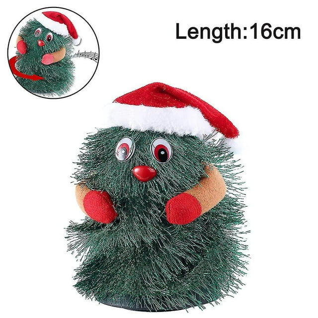 Decoración navideña de Plástico JanHm para árbol de Navidad Verde 23 x 9 cm