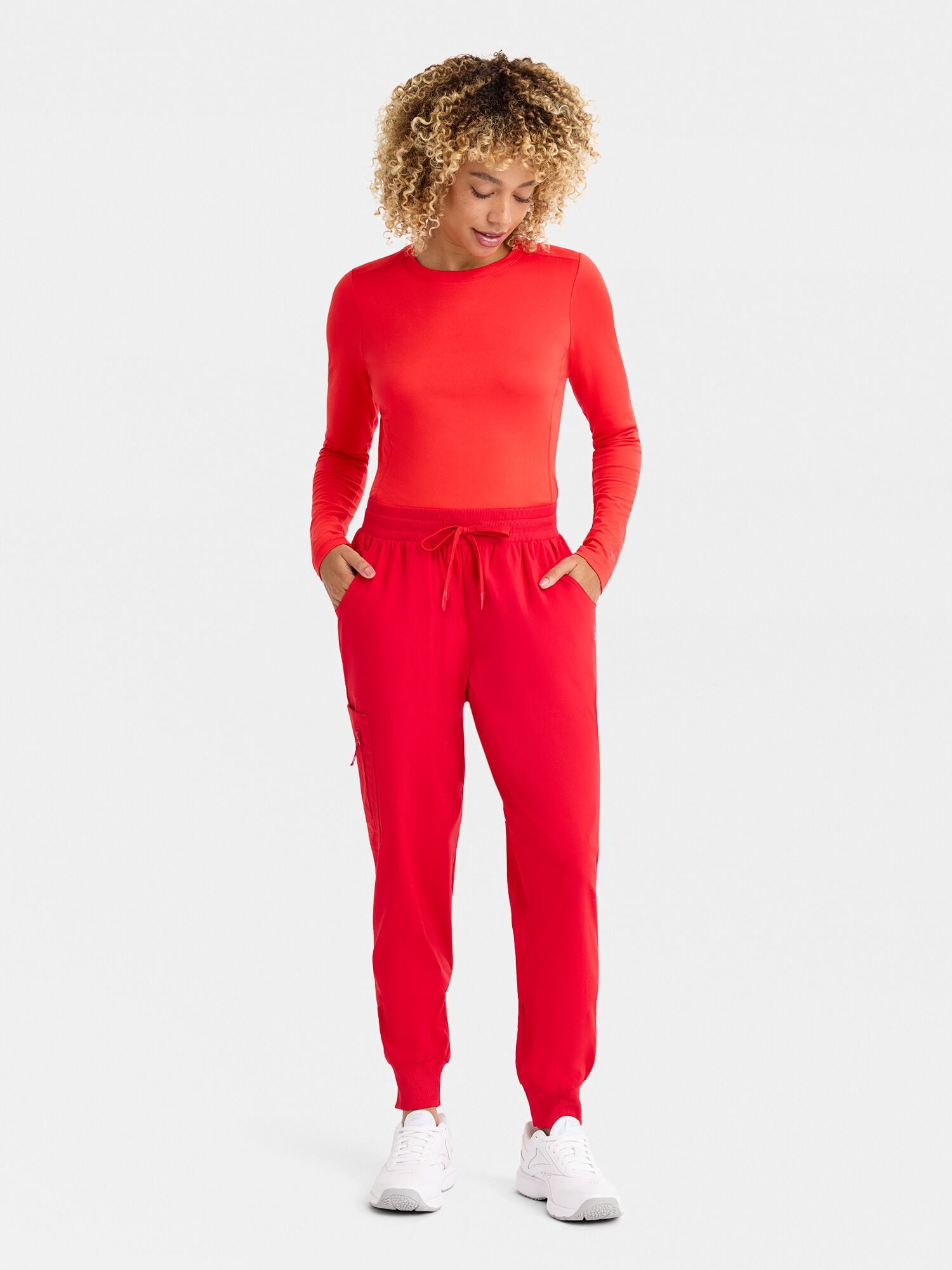 Reebok Women's Tech Comfort 4 Pocket Straight Leg Scrub Pants, 1 Pack, Sizes S - 3XL