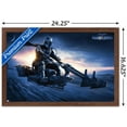thumbnail image 3 of Star Wars: The Mandalorian - Grogu Sunset Speeder Wall Poster, 14.725" x 22.375", Framed, 3 of 3