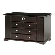 MELE & CO. Mele and Co Ellington Wooden Jewelry Box in Mahogany Finish