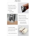 thumbnail image 5 of Key Fob Cover Compatible with Fit for Audi Q3 Q7 R8 A6L TT, Sliver-Edge, 3 Button, Flip Key Fob, Keyless, Key Case, Leather Keychain, Keychain Case Holder Protector,Beige-b, 5 of 6