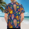 thumbnail image 6 of High Quality Hawaiian Shirts for Men Short Sleeve Aloha Beach Shirt Floral Summer Casual Button Down Shirts Blouses JPM9MW, 6 of 7