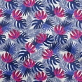 thumbnail image 1 of oneOone Polyester Spandex Royal Blue Fabric Floral Sewing Material Print Fabric By The Yard 56 Inch Wide, 1 of 5