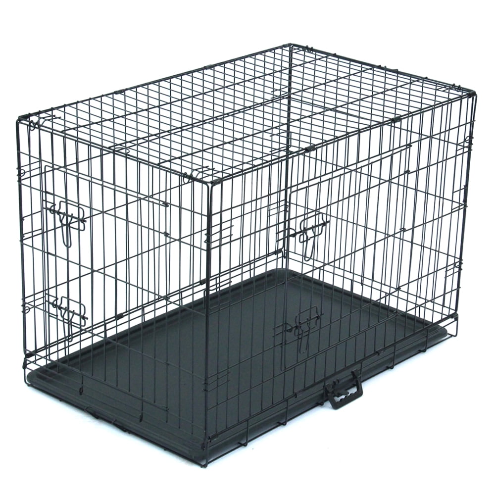 LB Dog Wire Dog Crate with Tray, Medium, 36"L LB Dog Wire Dog Crate with Tray, Medium, 36"L