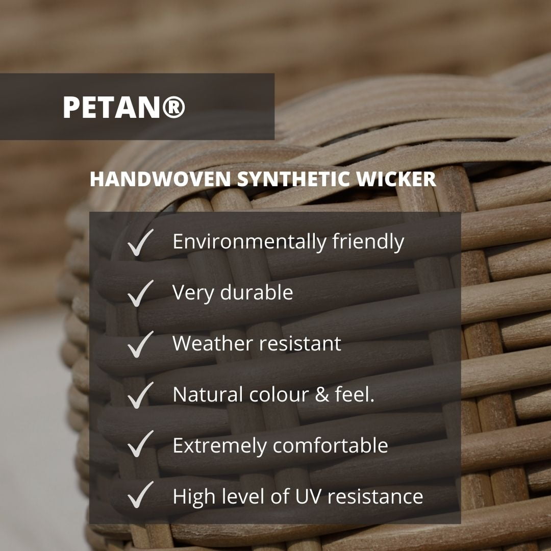 Amazonia San Galo Patio 2-Piece Conversation Set | Durable Wicker | Ideal for Indoors and Outdoors