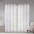 thumbnail image 2 of Home Essence Vina Leaf Embroidered Window Curtain Sheer, 2 of 6