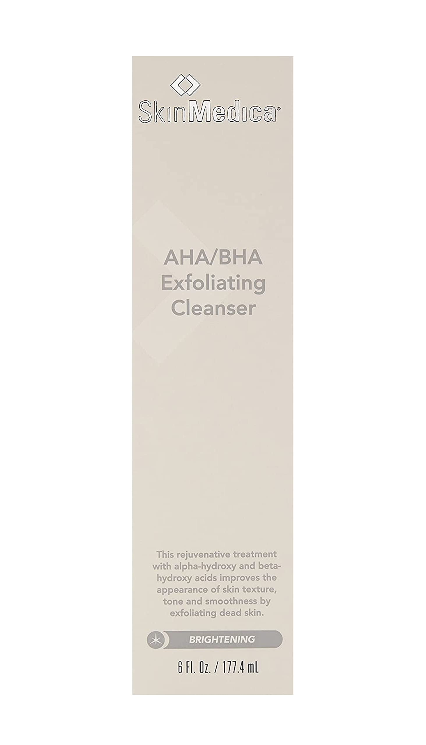 SkinMedica AHA/BHA Exfoliating Cleanser - Gently Scrub Away Dead Skin with Exfoliating Fash Wash Cleanser, Improving the Appearance of Skin Tone and Texture, 6 Fl Oz