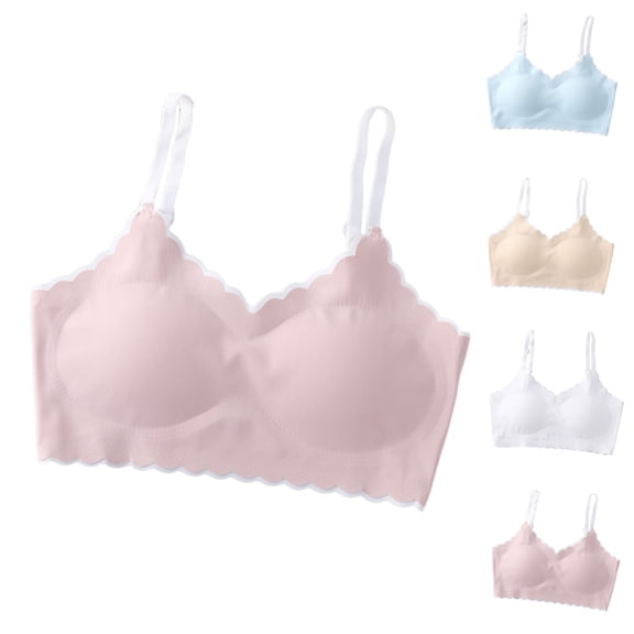 Bovxnpu Training Bras for Girls Girls Training Bra Cotton Breathable Bras Sports Seamless Bra Girls Underwear