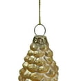 thumbnail image 4 of Northlight Glitter Accent Pine Cone Glass Christmas Ornament - 8" - Gold, 4 of 4
