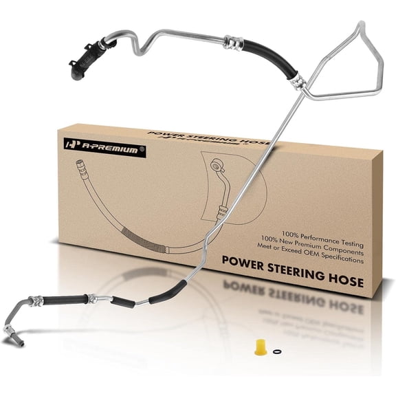 A-Premium Power Steering Return Hose Line Assembly Compatible with Jeep Wrangler 2012-2017, Wrangler JK 2018, 3.6L, Sport Utility, with O-ring, To Reservoir