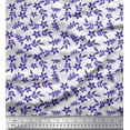 thumbnail image 1 of Soimoi Velvet Fabric Leaves & Floral Artistic Print Sewing Fabric Yard 58 Inch Wide, 1 of 5