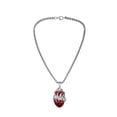 thumbnail image 2 of Fiudx Collar En Forma de Corazon, Elegante Metal, Diamantes Disociados Imitación, Accesorio Moderno para Hombre, Regallo de Boda, Incluye 1 Collar, Ideal para Ocasiones Especiales., 2 of 5