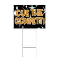 thumbnail image 1 of Cue The Confetti (18" x 24") Yard Sign, Includes Metal Step Stake, 1 of 6