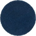 thumbnail image 1 of Unique Loom Solid Shag Modern Plush Area Rug 3' 3 x 3' 3 Round Navy Blue, 1 of 2