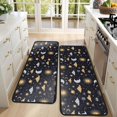 thumbnail image 4 of Kitchen Rugs Sets Of 2,Dark Blue Celestial Pattern Anti Fatigue Kitchen Mat Rugs Non Slip Washable,Decorative Kitchen Floor Mats for Kitchen,Sink,Laundry,17"x47"+17"x47", 4 of 5