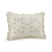 Modern Heirloom Felisa Cream/Pink Floral Embroidered Bedspread, King, All Ages