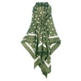 thumbnail image 6 of INSPIRE CHIC Women Polka Dots 35" Scarf Satin Silk Like Square Neckerchief Head Wrap Bandanas 35.4x35.4" Green, 6 of 6