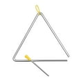 thumbnail image 2 of Musical Steel Triangle Percussion Instrument with Striker and Mallet Holder Gift for Kids to Learn and Enjoy Fun, 2 of 7