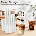 thumbnail image 4 of 100 Pack 16 oz Clear Plastic Cups with Lids and Straws, Disposable Plastic Coffee Cups with Lids for Iced Coffee, Cold Beverages, Smoothies and To-Go Drinks, 4 of 4