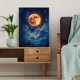 thumbnail image 5 of Qisvanset 12x16 Inch Swirling Cloud Full Moon Canvas Wall Art, Ethereal Night Sky Serene Nature Decor, 5 of 5