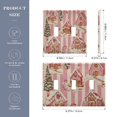 thumbnail image 2 of Yayeee Toggle Light Switch Wall Plate 3-Gang 6.37"x4.48" Decorative Outlet Cover, Beige Gingerbread Houses, 2 of 7