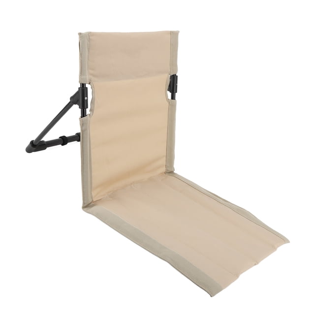 Portable Folding Beach Lounge Chair With Adjustable Backrest, Oversized Zippered Pocket And Vibrant Design For Adults