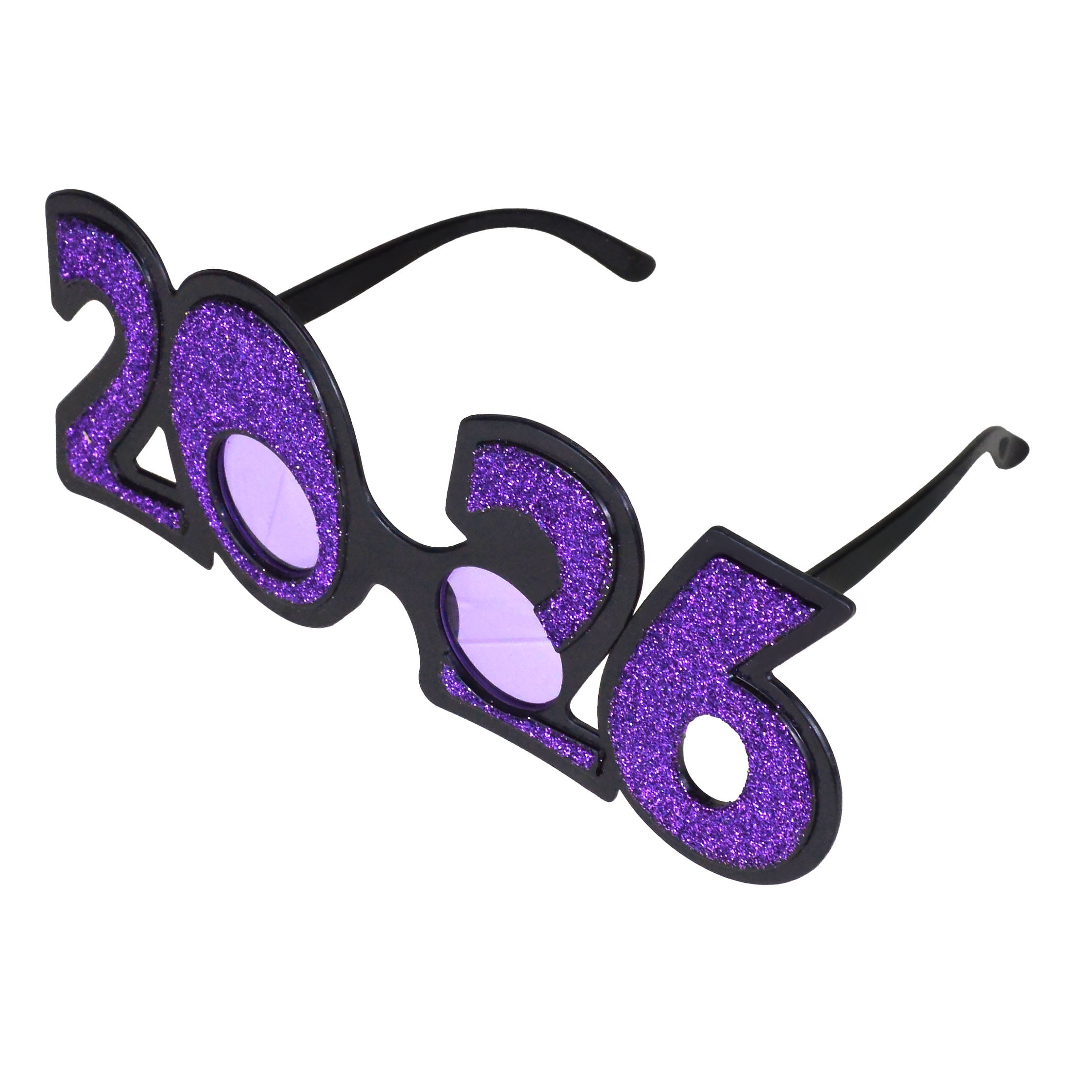 New Year Plastic Glasses Purple, 1 Piece, Festive Decorations, Way to Celebrate Style, Adult