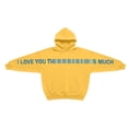 thumbnail image 5 of Men Women Couples Hooded Shirts I Love You This Much Valentine'S Day Sweatshirt Letter Print Crew Neck Pullover, 5 of 8
