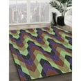 thumbnail image 3 of Ahgly Tapis Rectangulaire Lavable en Machine Intérieur Transitionnel Vert Kaki, 7 Pieds x 9 Pieds, 3 of 7