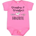 thumbnail image 3 of Inktastic Grandma and Grandpas Favorite Heart Grandchild Boys or Girls Baby Bodysuit, 3 of 5