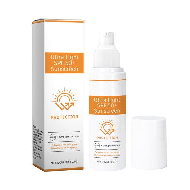 Sunscreen, Oil Free Moisturizing Sunscreen, Face Sunscreen, Refreshing Non-Greasy Light Non-Pore-Clogging High Efficiency Sunscreen, Moisturizing Face Sun