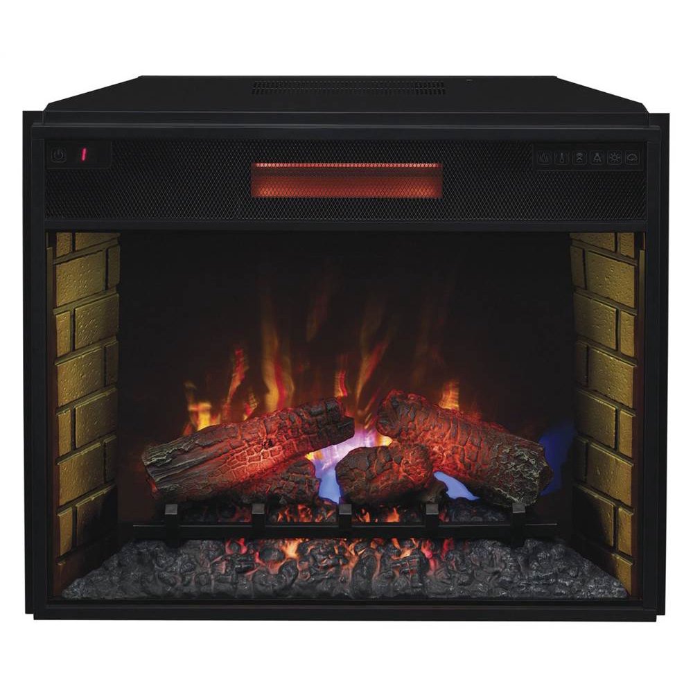 28" Infrared Quartz Electric Fireplace Insert with Safer Plug Walmart