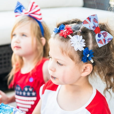 

〖CFXNMZGR〗Home Decor Event Party 3Pcs Independence Day Party Children S Headdress Us National Day Thread Band Decoration Independence Day Edge Clip