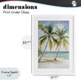 thumbnail image 4 of Stupell Industries Coastal Shady Palm Beach Escape White Framed Print Under Glass, 17 x 23, by Petals Prints Design, 4 of 8