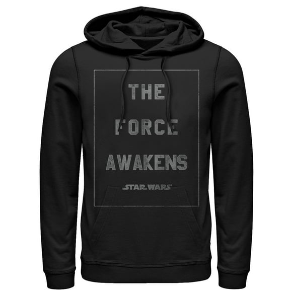 Men's Star Wars The Force Awakens Box  Pull Over Hoodie Black 2X Large