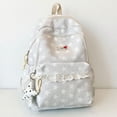 thumbnail image 4 of UJNDER Star Pattern Large Capacity Backpack for Travel and Casual Use Lightweight Daypack with Low Saturation Design for Daily Commute Backpack for School,02_Light Gray,Large, 4 of 4