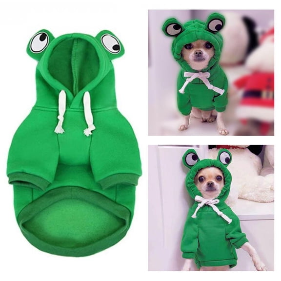 Small Dog Sweatshirt, XS to 2XL for Pets 2-22 lb, Warm Cotton Hoodie for Cold Weather, Cozy Indoor and Outdoor Winter Wear