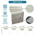 thumbnail image 7 of Table Runner Dresser Scarves 120 Inch Long, Farm Watercolor Lavender Butterflies Linen Dining Table Runners Purple Floral Art on Linen Tabletop Scarf for Wedding Holiday Party Kitchen, 7 of 7