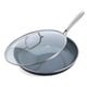 thumbnail image 1 of Sartén antiadherente GreenPan Swift Healthy de cerámica de 30 cm con tapa, mango de acero inoxidable, libre de PFAS, apta para lavavajillas y horno, color negro, 1 of 5