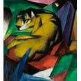 thumbnail image 2 of Marc, Franz 20x22 Gold Ornate Wood Framed with Double Matting Museum Art Print Titled - The Tiger, 1912, 2 of 4