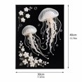 thumbnail image 4 of Black Background Pearl Diamond Painting Kit for Adults, DIY Special Shape Pearl Gem Art Kit, Peacock Dragon Tiger Deer Angel Wing Jellyfish Pattern, Rhinestone Canvas Wall Decor Craft Gift, 4 of 9