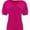 Hotpink, variant on Womens Casual Cropped T Shirts V Neck Swiss Dot Puff Sleeve Crop Tops Summer Loose Basic Tees Tshirts