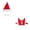 Red, variant on Dog Cat Christmas Costume Set, Bell Cloak and Santa Hat, Composite Fabric Festive Outfit, Winter Holiday Dress Up for Party, Perfect for All Breeds Red L