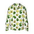 thumbnail image 2 of Picia Avocado1 Women's Men's UPF 50+ Sun Protection Hoodie Shirt Long Sleeve SPF Fishing Outdoor UV Hiking Lightweight Shirts-XX-Large, 2 of 9